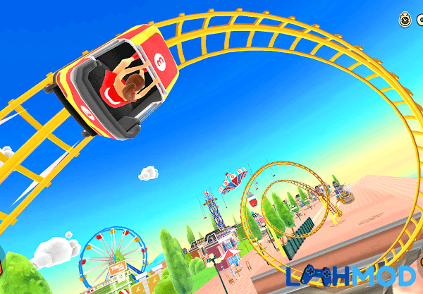 Ảnh 3 của Tải Thrill Rush Theme Park MOD APK 4.5.06 (Vô hạn tiền) Android Giao diện chơi game Thrill Rush Theme Park
