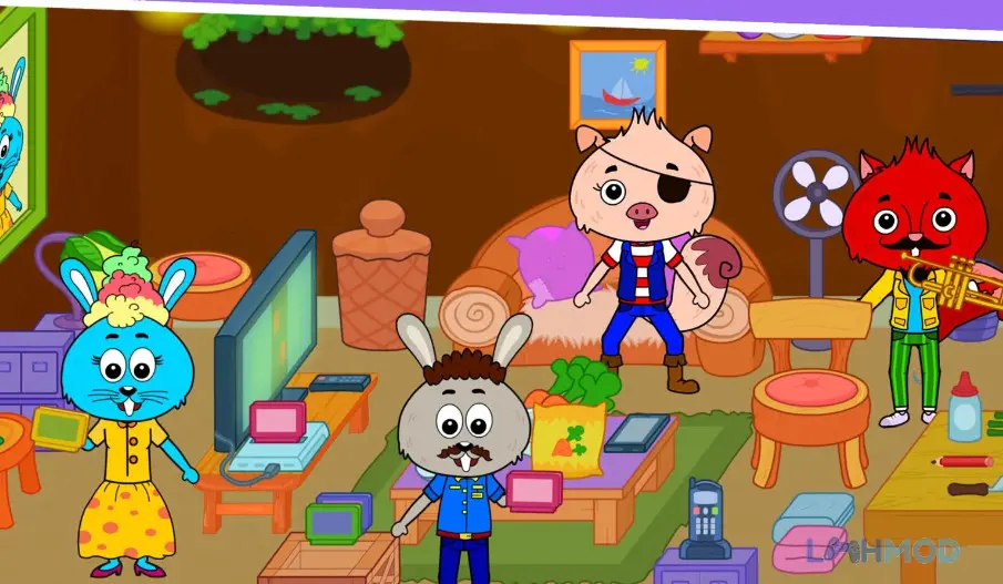 Ảnh 3 của Tải Tizi Animal Town Apk 1.5.6 cho Android iOs Các loài động vật đa dạng trong thế giới mở của Tizi Animal Town