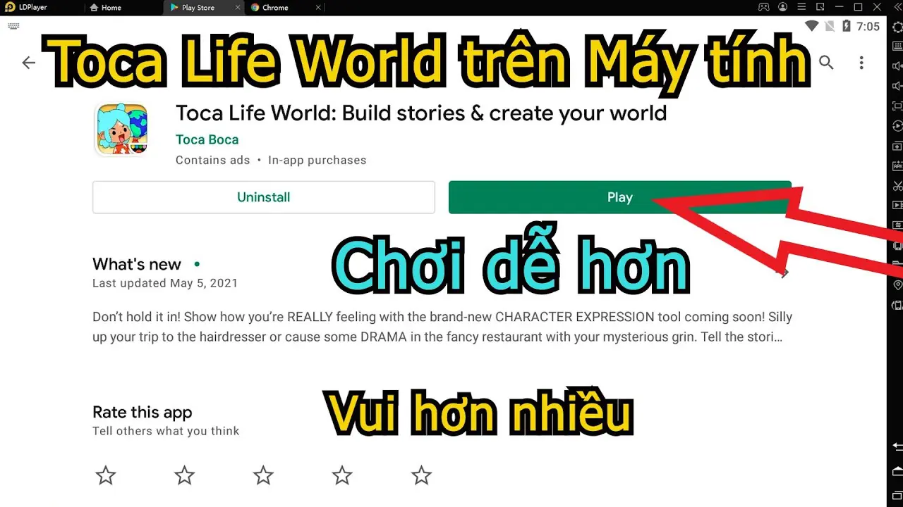 Ảnh 2 của Tải game Toca Life World Mod APK v1.119 (Mở khóa tất cả) Cảnh quan đô thị trong Toca Life World với nhiều tòa nhà và nhân vật