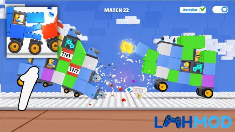 Ảnh 3 của Tải TOYS: Crash Arena Apk 2.05 cho Android Hình ảnh gara trưng bày các mẫu xe buýt đa dạng trong TOYS: Crash Arena