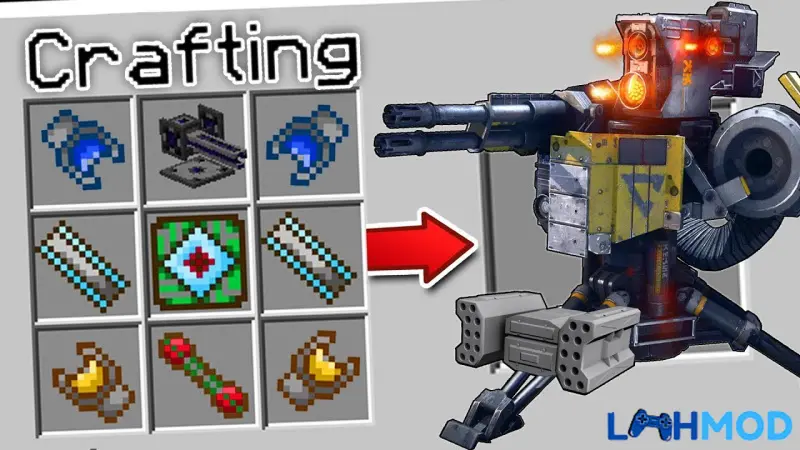 Ảnh 2 của Tải Turret Craft Apk 1.00.05 cho Android Alt text mô tả giao diện chế tạo và sắp xếp các tháp pháo trong Turret Craft