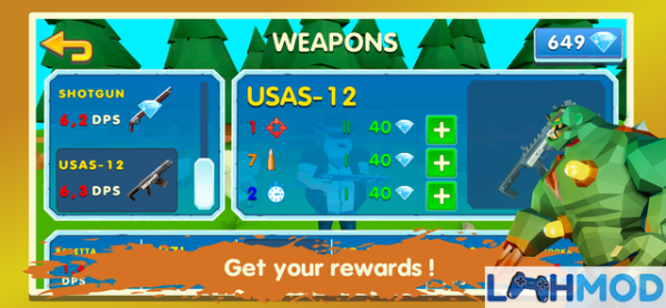 Ảnh 1 của Tải Two Guys & Zombies 3D APK v0.810 (Vô hạn tiền) cho Android iOS Cảnh bắn súng và xây dựng căn cứ trong Two Guys & Zombies 3D