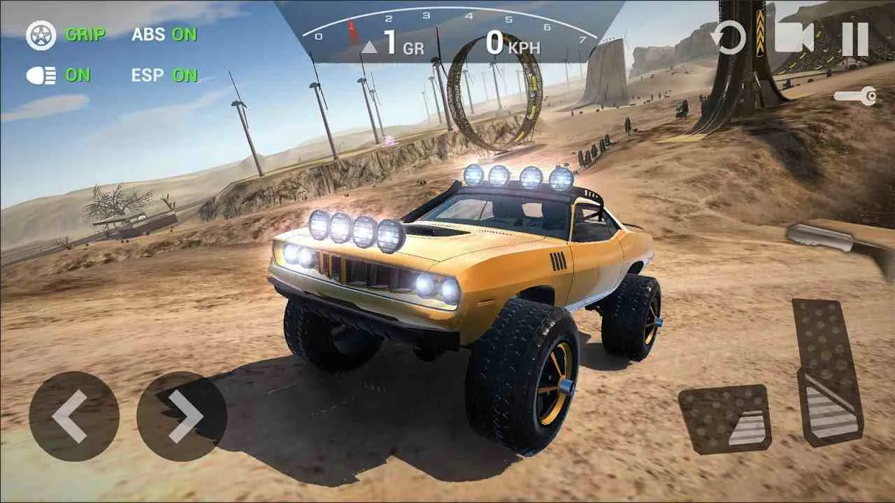 Ảnh 2 của Ultimate Offroad Simulator Mod APK 1.6.0 (Menu, Vô Hạn Tiền) Cảnh xe offroad đang vượt địa hình trong game