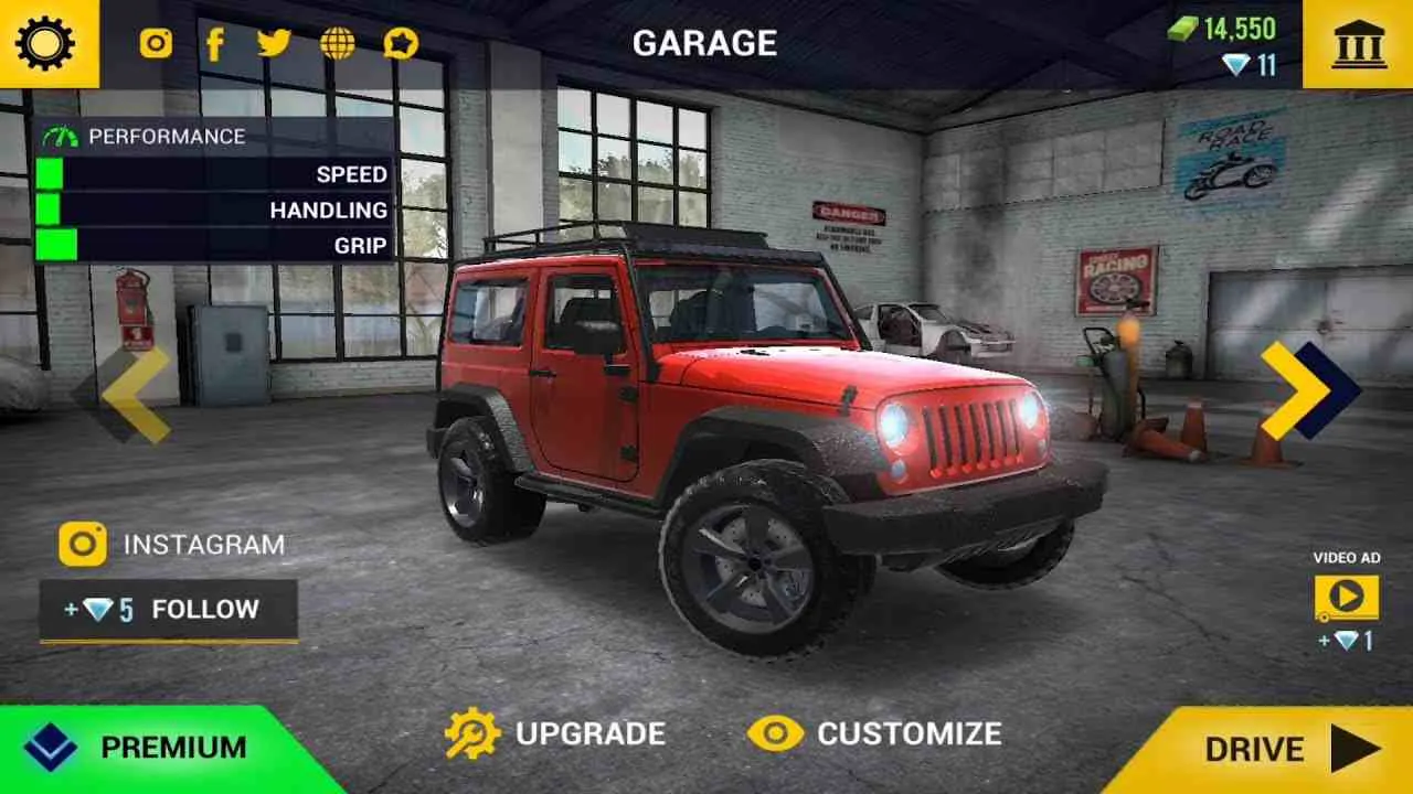 Ảnh 5 của Ultimate Offroad Simulator Mod APK 1.6.0 (Menu, Vô Hạn Tiền) Bộ sưu tập xe đa dạng trong Ultimate Offroad Simulator Mod