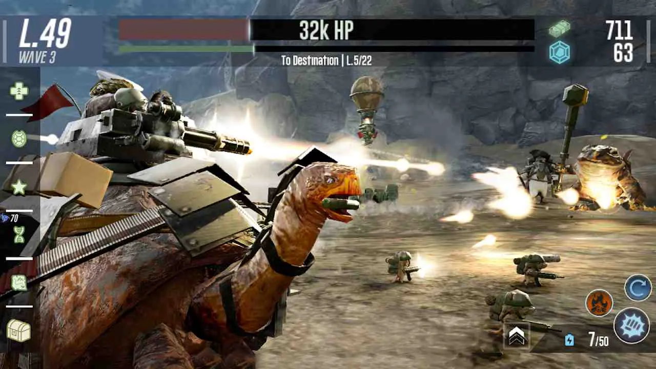 Ảnh 3 của Tải game War Tortoise 2 Mod APK 1.04.12.5 (Menu, Vô Hạn Tiền) Nhiều chiến binh rùa với các nâng cấp và trang bị khác nhau