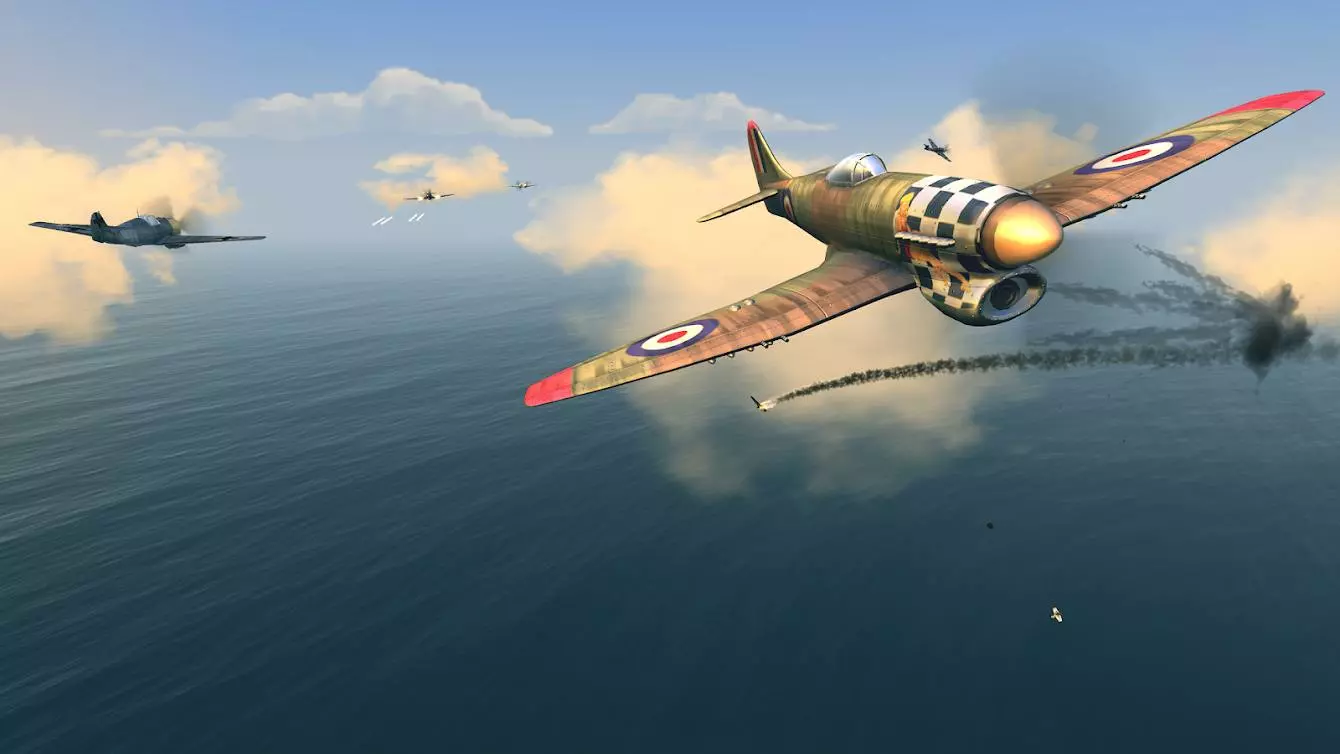 Ảnh 4 của Warplanes: WW2 Dogfight Mod APK 2.2.2 (Vô Hạn Vàng, Bạc, Fuel, Trả Phí) Warplanes: WW2 Dogfight Mod trên di động