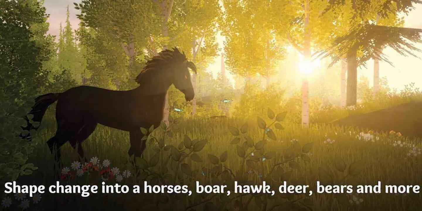 Ảnh 3 của Tải game Wilderless Mod APK 1.6 (Menu, Full Patched) Cảnh quan hùng vĩ với cây cối và sương mù trong game Wilderless Mod