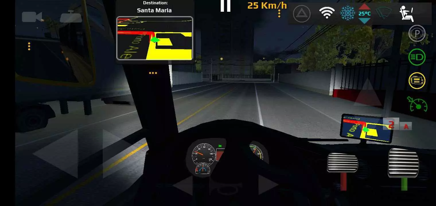 Ảnh 3 của World Bus Driving Simulator Mod APK 1.42 (Vô Hạn Tiền, Mở Khóa) Hình ảnh xe bus đang đỗ tại bến trong World Bus Driving Simulator Mod
