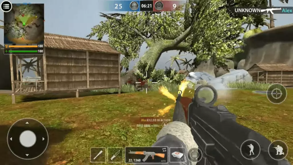 Ảnh 4 của Tải game World War 2 Reborn Mod APK 3.57 (Vô Hạn Tiền) Giao diện điều khiển trong World War 2 Reborn Mod trên Android