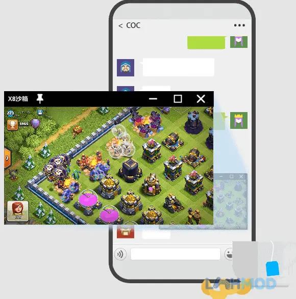 Ảnh 2 của Tải Hack X8 Sandbox Mod Apk (Mở khóa VIP) v0.7.6.5.01-64gp Giao diện chính của X8 Sandbox Mod hiển thị các ứng dụng