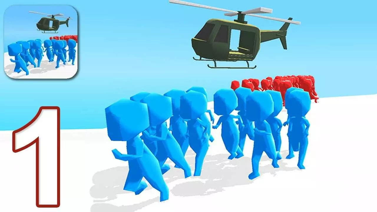 Ảnh 3 của Tải game Z Escape Mod APK 2.2 (Menu, Mở Khóa Tất Cả, Tốc Độ) Góc nhìn từ trên cao đang ngắm bắn đám đông kẻ thù