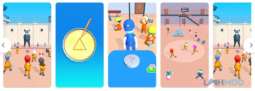 Ảnh 3 của Tải 420 Prison Survival Mod Apk 1.1.3 (Vô Hạn Tiền) cho Android iOs Nhân vật trong game 420 Prison Survival đang di chuyển