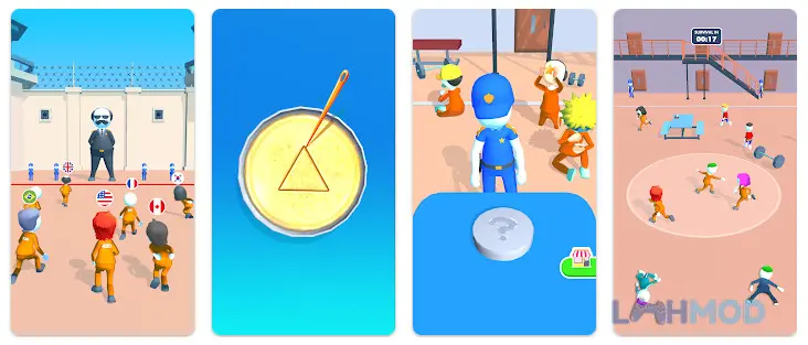 Ảnh 4 của Tải 420 Prison Survival Mod Apk 1.1.3 (Vô Hạn Tiền) cho Android iOs Cảnh chiến đấu trong 420 Prison Survival Mod