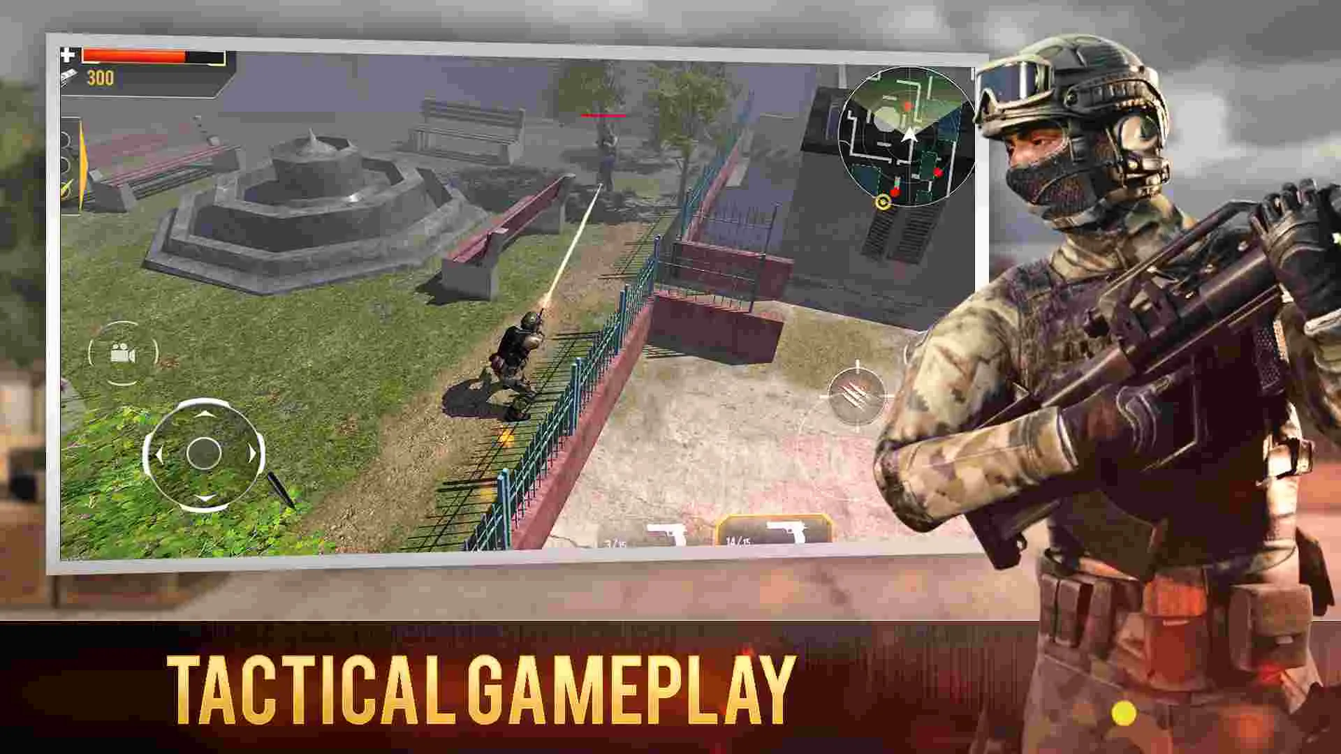 Ảnh 2 của Tải game Ace Commando Mod APK 1.0.11 (Mua Sắm Miễn Phí) Chiến đấu trong Ace Commando Mod