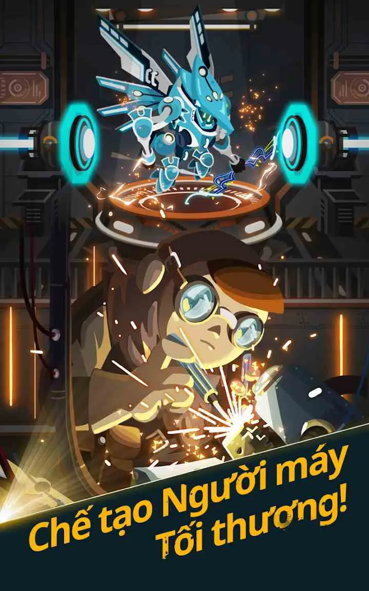 Ảnh 3 của Tải game After War Mod APK 1.29.0 (Sát Thương Cao) Các robot trong đội hình của After War Mod