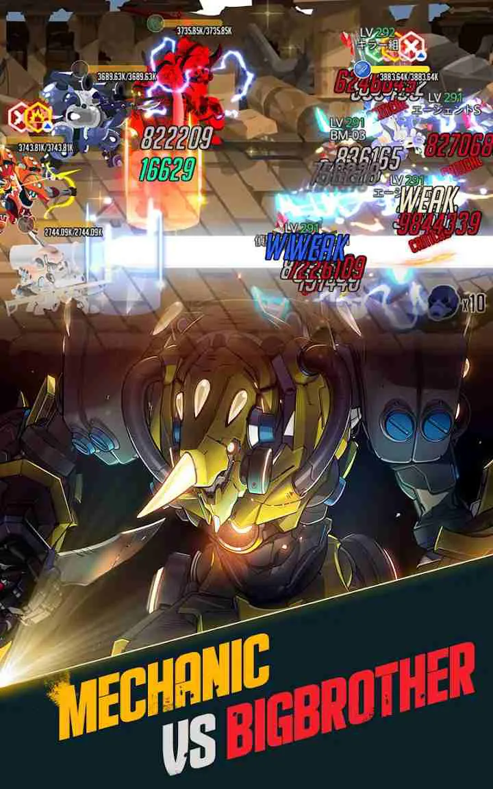 Ảnh 4 của Tải game After War Mod APK 1.29.0 (Sát Thương Cao) Màn hình nâng cấp robot trong After War Mod