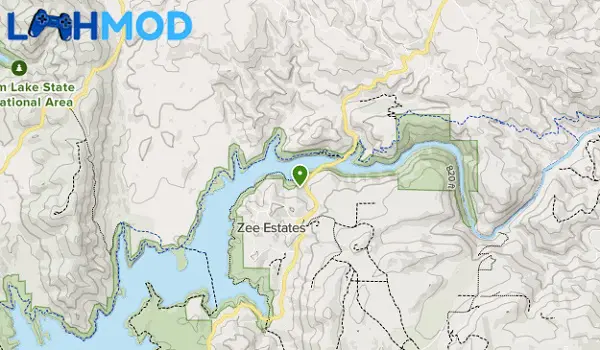 Ảnh 1 của AllTrails MOD APK 16.0.1 (Mở khóa trả phí) Android iOS Giao diện bản đồ AllTrails hiển thị các tuyến đường mòn