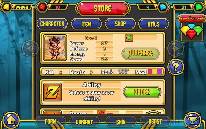 Ảnh 4 của Tải Anime Crystal Apk 7.3 cho Android iOs Giao diện game Anime Crystal Mod