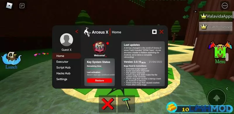 Ảnh 2 của Tải Hack Roblox Arceus X v3.1.3Mới Nhất Tổng quan về công cụ Hack Roblox Arceus X