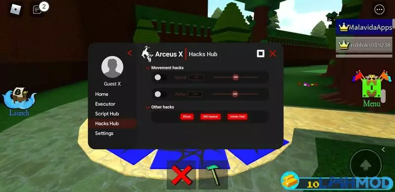 Ảnh 3 của Tải Hack Roblox Arceus X v3.1.3Mới Nhất Những tính năng có trong Arceus X