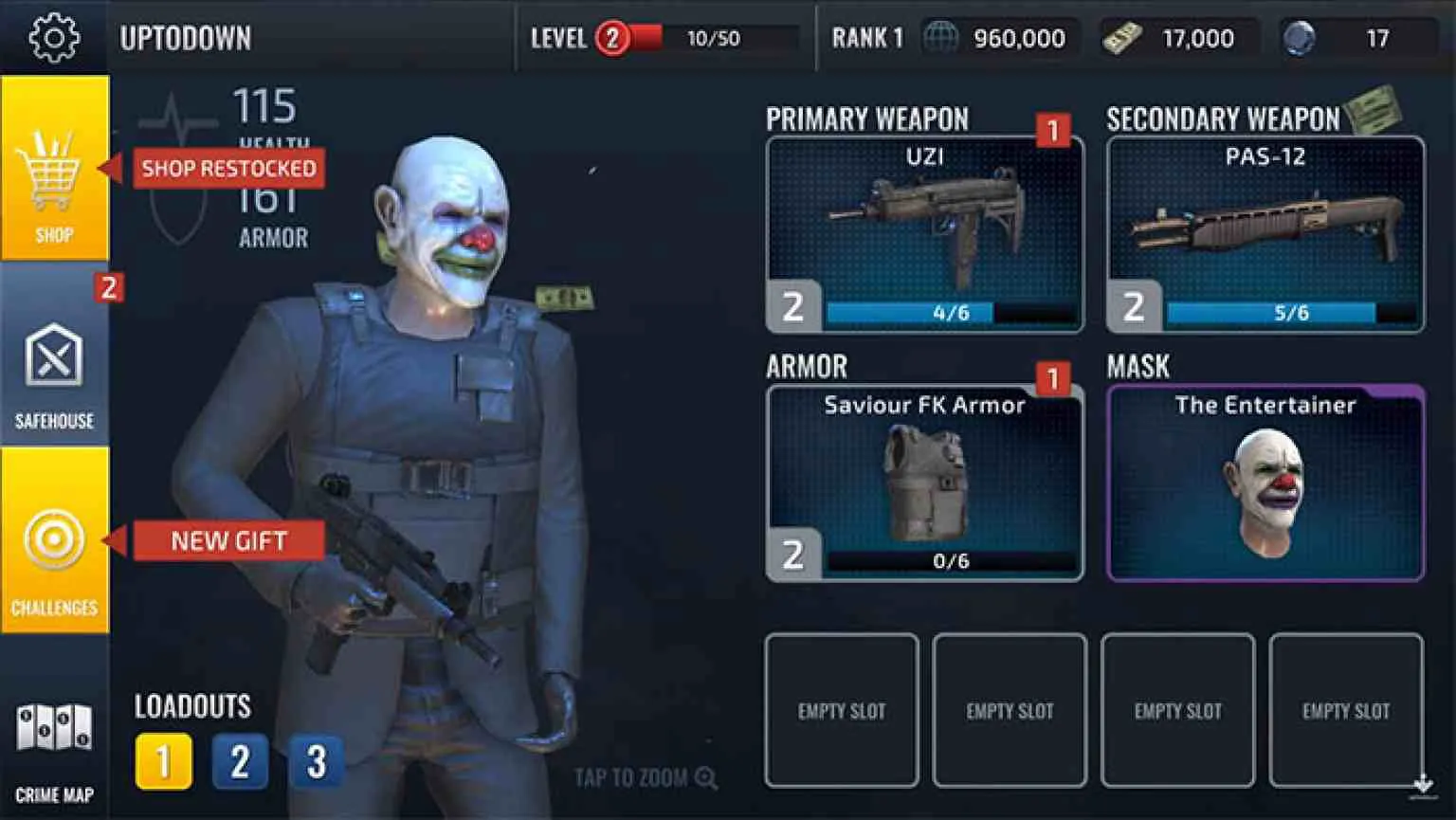 Ảnh 3 của Tải game Armed Heist Mod APK v3.2.6 (Menu, Bất Tử, Không giật) Alt text mô tả các nhân vật của game Armed Heist Mod đang bắn súng