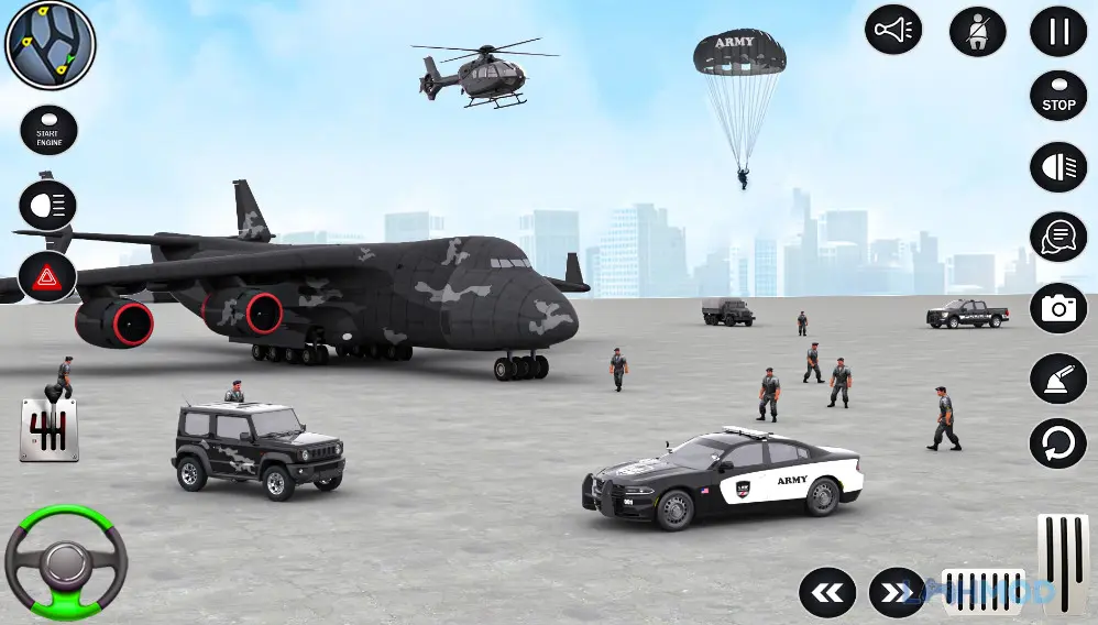 Ảnh 2 của Tải Army Transport Truck Games Apk 1.16 cho Android iOs Hình ảnh xe tải quân sự đang di chuyển trên đường đồi núi