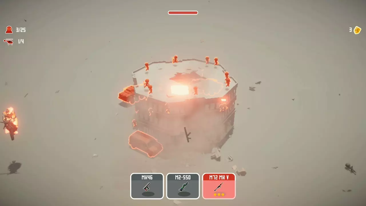 Ảnh 2 của Tải Base Attack Mod APK 1.20 (Vô Hạn Tiền) Giao diện phá hủy tòa nhà trong Base Attack Mod