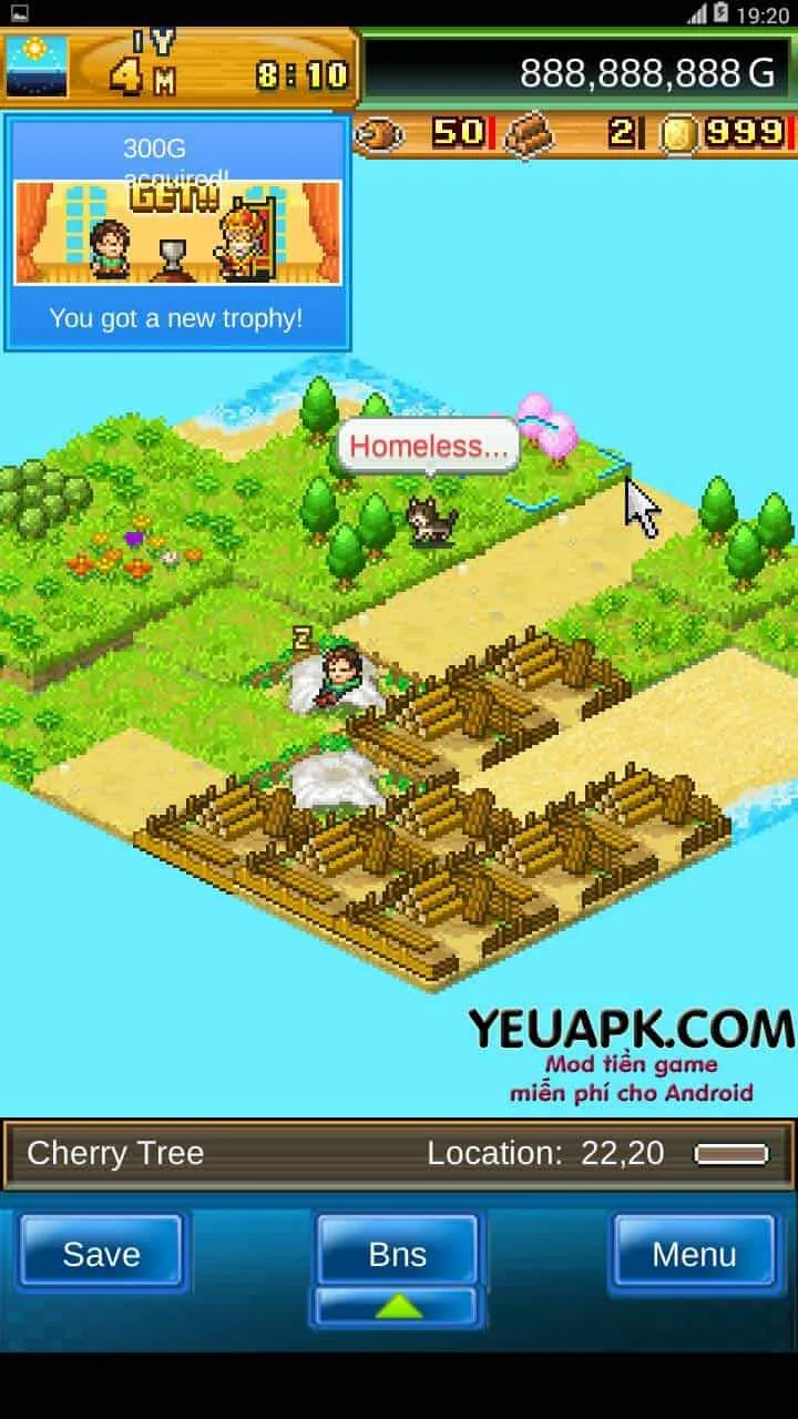 Ảnh 3 của Tải game Beastie Bay Mod APK 2.2.8 (Vô hạn tiền, điểm) Giao diện chiến đấu trong Beastie Bay, một nhân vật đang đối đầu với quái vật