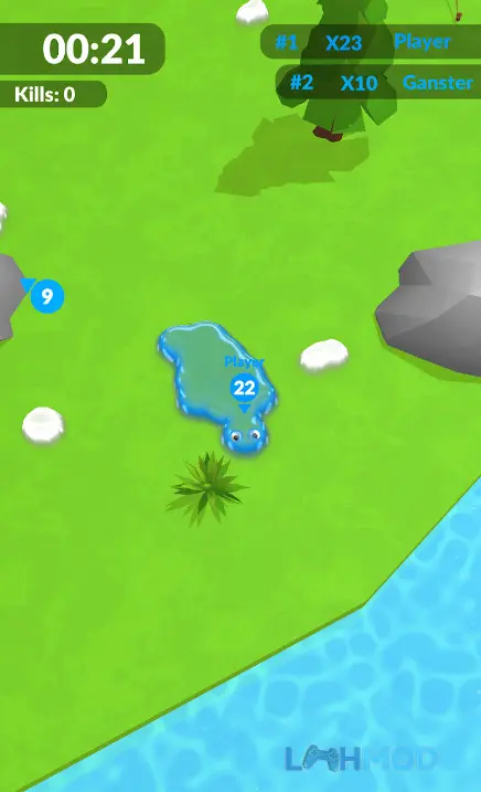 Ảnh 2 của Tải Blobsbuster Apk 4.8 cho Android iOs Cảnh game Blobsbuster với nhiều đốm màu lỏng và đối thủ khác nhau trên bản đồ