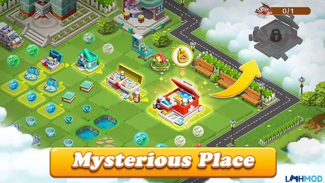 Ảnh 4 của Tải game Boom Merge Mod Apk 0.39.0 (Vô hạn tiền) cho Android, IOS Các loài động vật đa dạng trong Boom Merge đang sinh hoạt