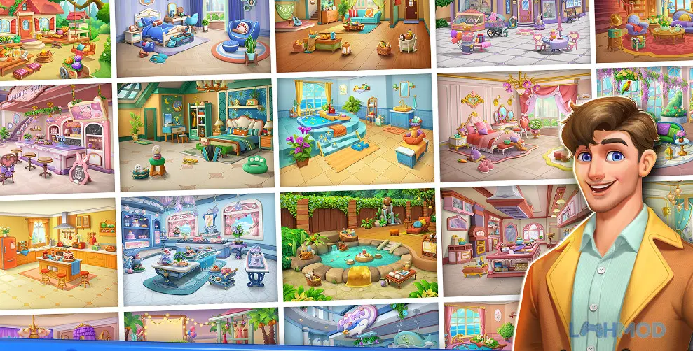 Ảnh 3 của Tải Candy Puzzlejoy Mod Apk 1.41.1 (Vô Hạn Tiền) cho Android iOs Giao diện game Candy Puzzlejoy với bảng kẹo đang được ghép