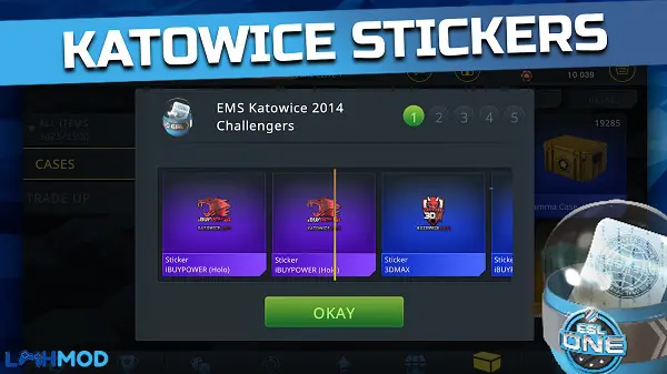 Ảnh 2 của Tải Case Chase Mod Apk 1.12.0 (vô hạn tiền) Android Giao diện chính của Case Chase với các tùy chọn hòm để mở.