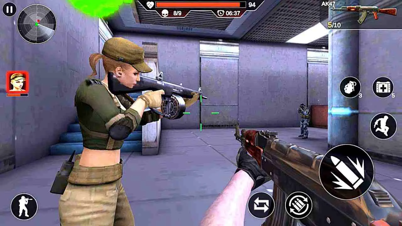 Ảnh 3 của Tải Cover Strike Mod APK 1.7.64 (Menu, Vô Hạn Tiền, Mở Khóa) Người chơi cùng đồng đội trong Cover Strike Mod