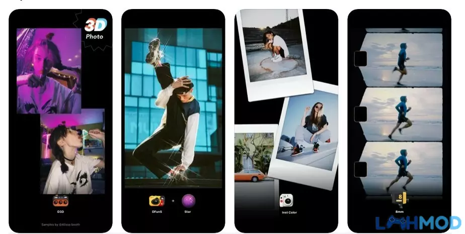 Ảnh 4 của Tải Dazz Cam Apk 2.0.4 Cho Android (Mod Mở khóa Pro) Thư viện bộ lọc màu Retro Vintage đa dạng trong Dazz Cam, cho phép người dùng lựa chọn