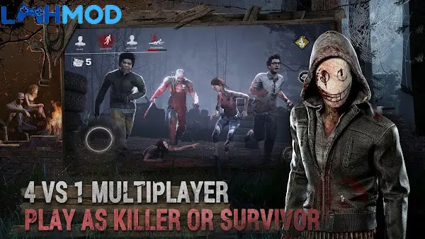 Ảnh 3 của Tải Dead by Daylight Netease APK 1.204048.204048 cho Android iOS Cảnh kẻ sát nhân đang truy đuổi người sống sót