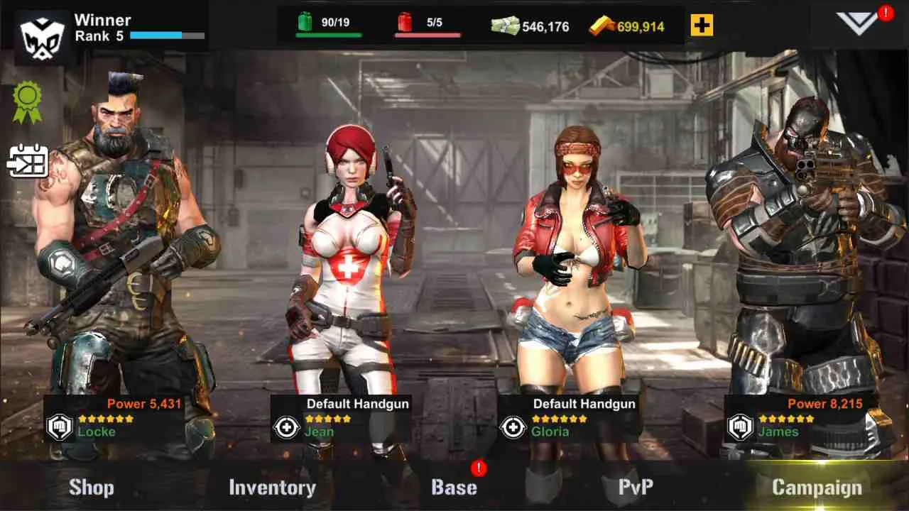 Ảnh 4 của DEAD WARFARE: Zombie Mod APK 2.21.14 (Menu, Vô Hạn Đạn/Ammo, Health) Giao diện nâng cấp vũ khí với các chỉ số chi tiết