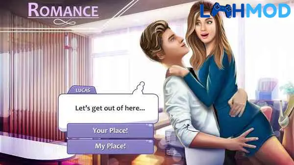 Ảnh 3 của Tải Decisions MOD APK 8.6 (Vô hạn tiền) Android iOS Cảnh trong game Decisions: nhân vật nữ đang tương tác với môi trường và các lựa chọn