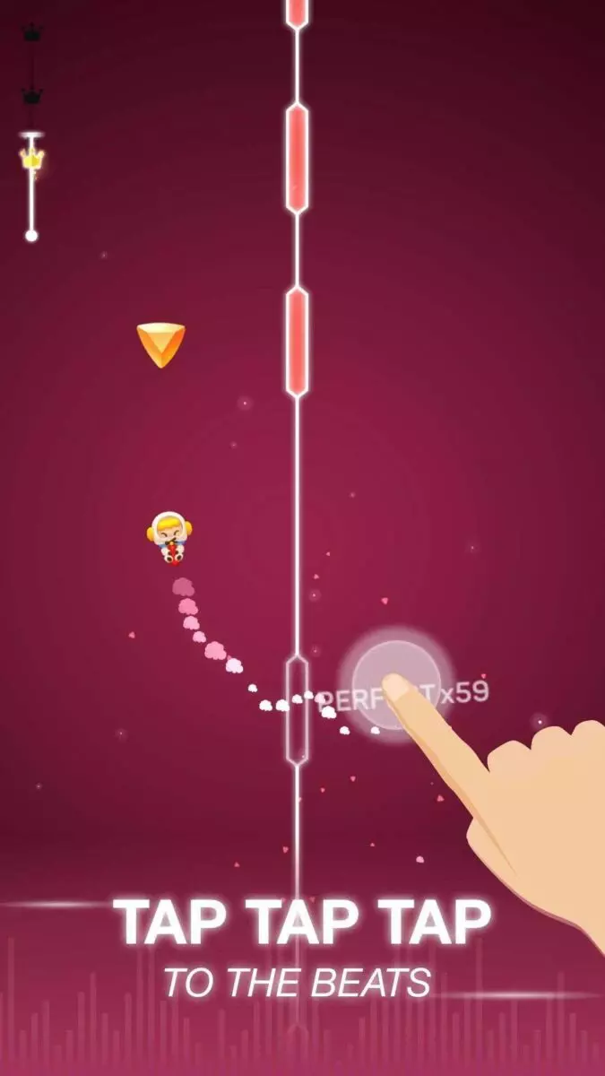 Ảnh 5 của Tải game Dot n Beat Mod APK v2.4.1 (Vô hạn tiền) Giao diện Dot n Beat với bảng xếp hạng và chế độ PvP