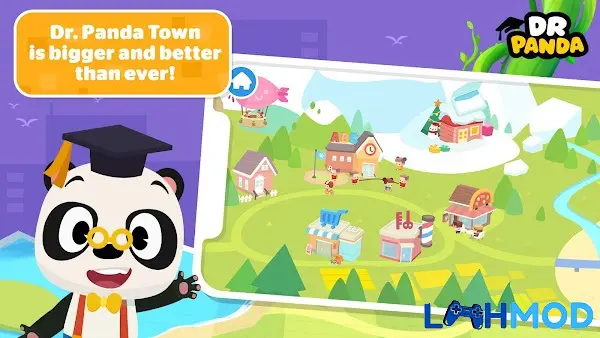 Ảnh 2 của Dr.Panda Town MOD APK 23.2.67 MOD (Mở khóa tất cả nội dung) Android Dr. Panda Town gameplay screenshot 1