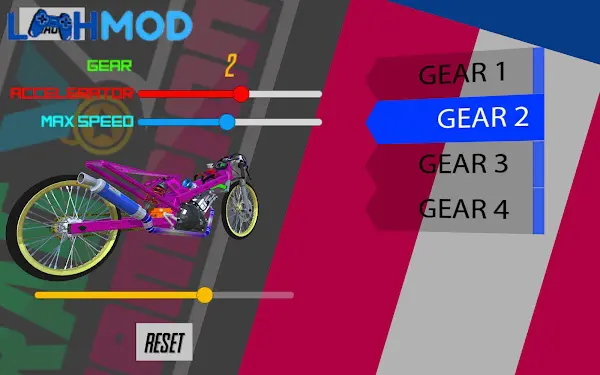 Ảnh 3 của Drag king – 201m thailand racing game APK 2.0.2 Giao diện tùy chỉnh xe trong Drag King 201m Thailand Racing Game