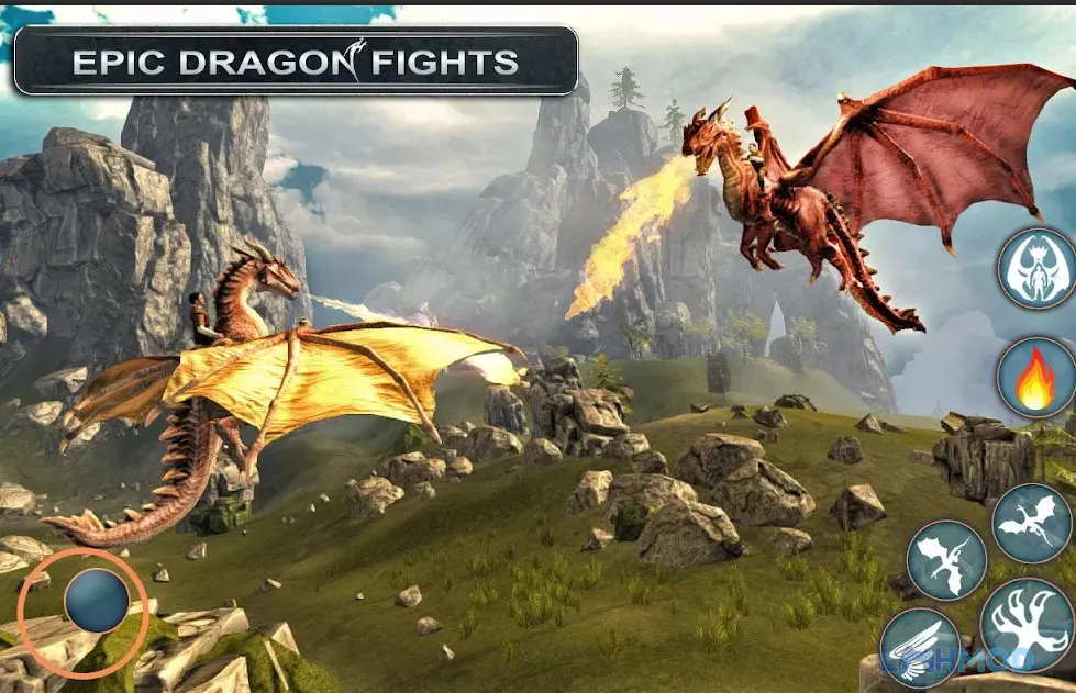 Ảnh 2 của Tải Dragon Simulator Mod Apk 1.1.6 (Mở khóa) cho Android iOs Dragon Simulator cảnh rồng bay