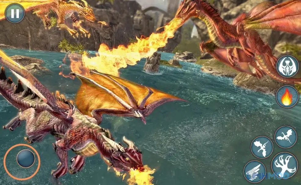Ảnh 3 của Tải Dragon Simulator Mod Apk 1.1.6 (Mở khóa) cho Android iOs Dragon Simulator rồng trong rừng