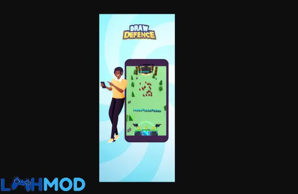Ảnh 2 của Tải Draw Defence APK 2.6.7 cho Android iOS Màn hình gameplay Draw Defence với các đơn vị phòng thủ được vẽ