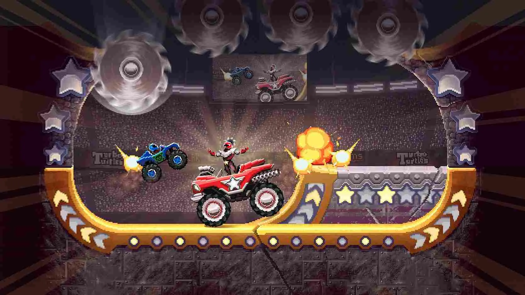 Ảnh 2 của Tải Drive Ahead Mod APK 3.24 (Menu, Sát thương cao, Bất tử) Hình ảnh gameplay Drive Ahead Mod
