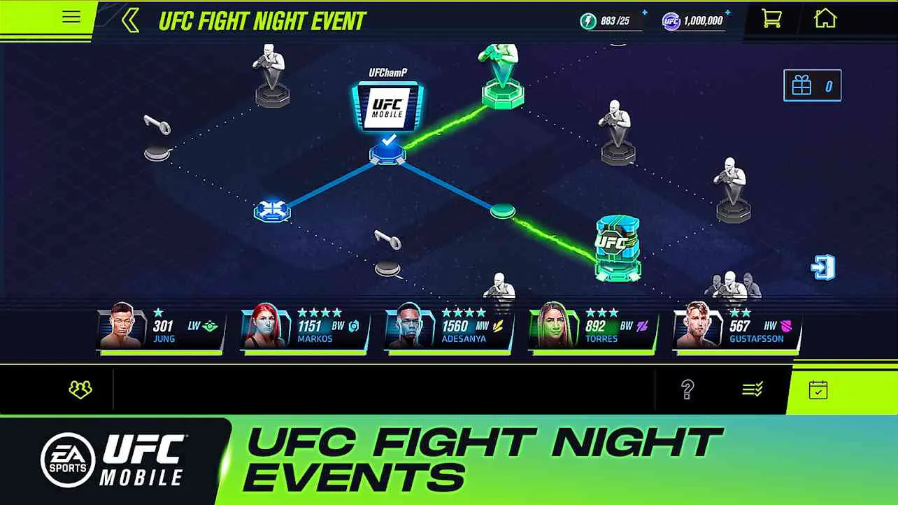 Ảnh 2 của Tải game EA SPORTS UFC Mobile 2 Mod APK v1.11.09 (Mở Khoá) Giao diện tải về EA SPORTS UFC Mobile 2 Mod