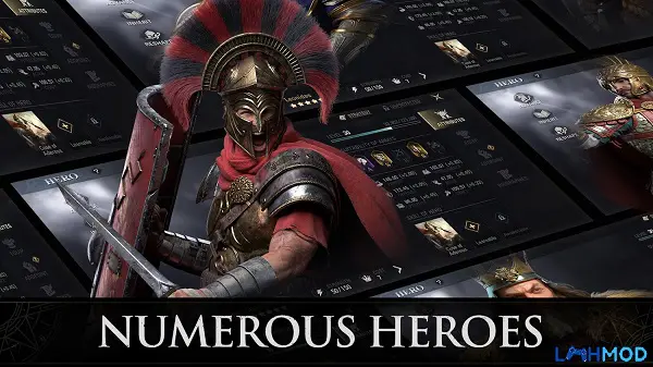 Ảnh 4 của Tải game Epic Age Apk 0.11.4 cho Android, iOS Giao diện trận chiến trong Epic Age với quân đội đang giao tranh