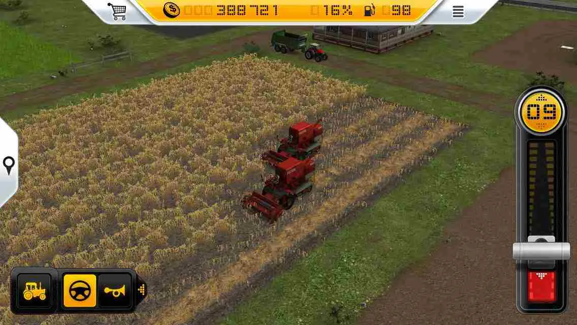 Ảnh 5 của Tải Hack Farming Simulator 14 Mod APK 1.4.8 (Menu, Vô Hạn Tiền) Dàn xe nông nghiệp hiện đại trong game Farming Simulator 14