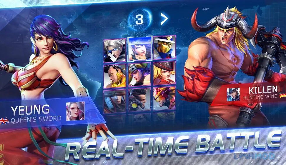 Ảnh 3 của Tải Final Fighter Mod Apk 2.2.200058 (Damage Multiplier, God Mode) cho Android iOs Cảnh chiến đấu kịch tính giữa hai nhân vật trong Final Fighter Mod