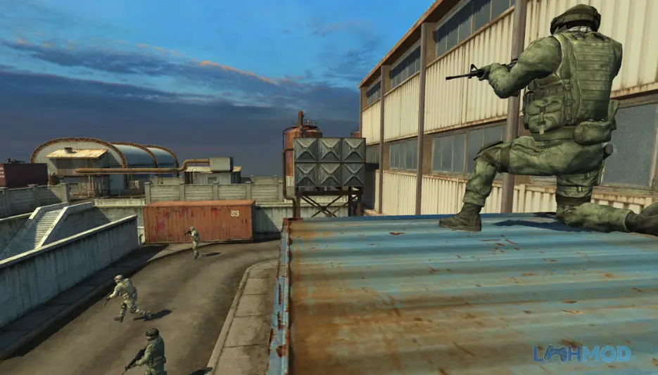 Ảnh 2 của Tải Fire Zone Mod Apk FZS.0315.GP (Mega Menu) cho Android iOs Người lính đặc nhiệm đang nhắm bắn trong Fire Zone Mod