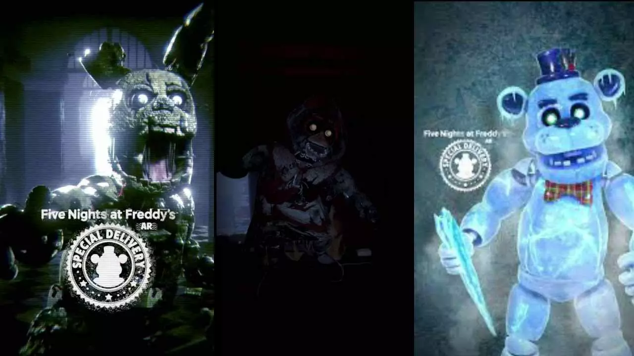 Ảnh 3 của Five Nights at Freddy’s AR: Special Delivery Mod APK 16.1.0 (Vô Hạn Pin) Người chơi khám phá căn phòng tối trong Five Nights at Freddy's AR Mod